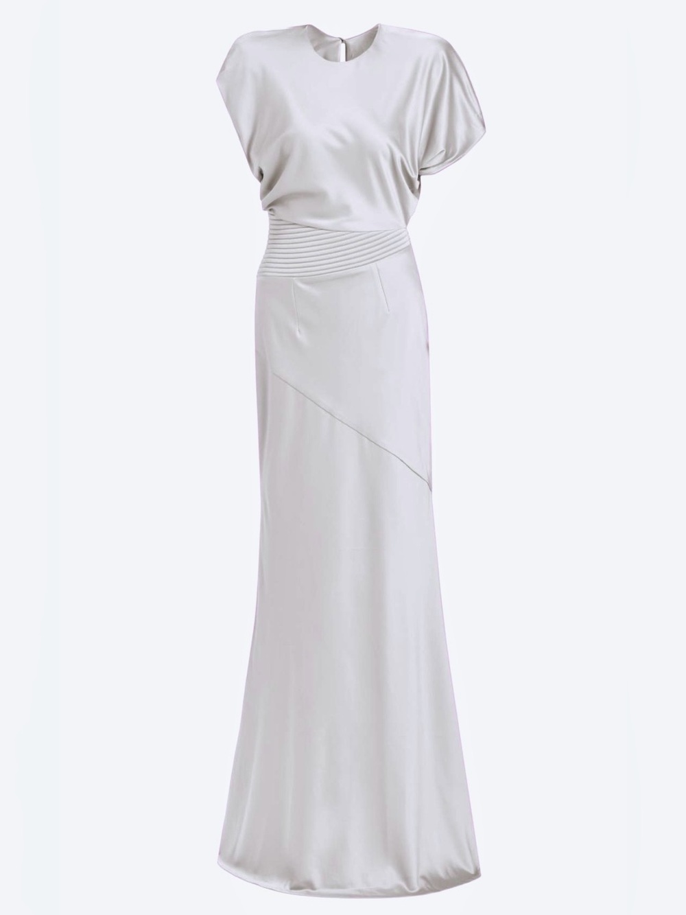 ZHIVAGO Signature Bond Gown Silver Maxi Dress US12
